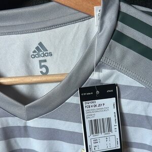 Adidas Gray Athletic Jersey Shirt